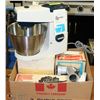 Image 1 : KENWOOD CHEF MIXER WITH BOX OF  EXTRA ATTACHMENTS