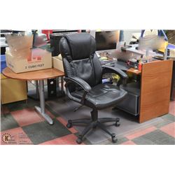 CORNER OFFICE DESK SOLD WITH HYDRAULIC LIFT