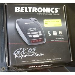 BELTRONICS GX65 RADAR DETECTOR. ELECTRONICS