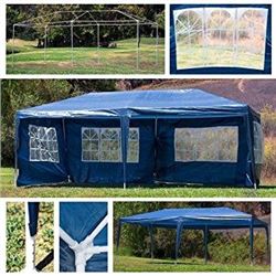 NEW BLUE 10FT X 20FT WEDDING PARTY EVENT TENT