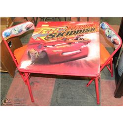 CARS TABLE AND 2 CHAIRS. FURNITURE