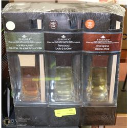 PK OF 3 ESSENZA SCENTED OILS
