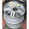 Image 1 : PAIR OF NEW R16" ALUMINUM RIMS W/ UNIVERSAL BOLT