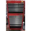 Image 1 : 2  TIER CRAFTSMAN TOOL BOX  WITH KEYS