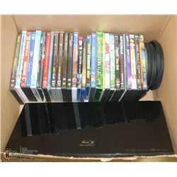 SAMSUNG BLU-RAY PLAYER WITH ASSORTED DVD'S