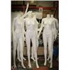 Image 1 : GROUP OF 6 WHITE MANNEQUINS