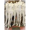 Image 1 : GROUP OF 6 WHITE MANNEQUINS WITH DAMAGE SOLD AS IS