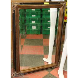GOLD TONE CARVED STYLE MIRROR