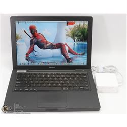 RARE BLACK APPLE MACBOOK LAPTOP W/ WEBCAM