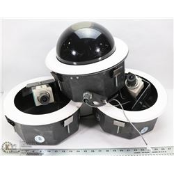 LOT OF 3 PANASONIC COLOR CCTV CAMERA WV-CP234 24VA