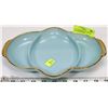 Image 1 : VINTAGE ROBIN EGG BLUE FIRE KING SERVING DISH