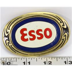 VINTAGE 1983 NAP INC. ESSO BELT BUCKLE SOLID