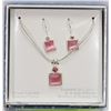 Image 1 : GENUINE CRYSTAL MATCHING NECKLACE &