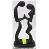 Image 1 : BLACK LOVER'S FIGURINE - (12"H X 6"L) -