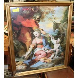 LARGE " FAMILY" FRAMED PICTURE