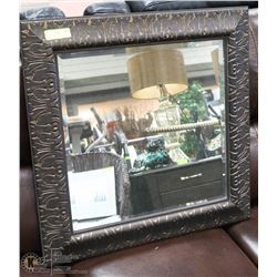 WOOD FRAME MIRROR 26"X26" . HOME