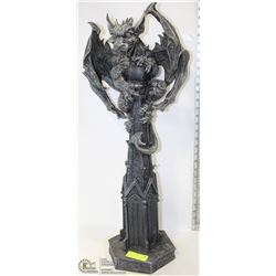 GARGOYLE  ON CHURCH  SPIRE RESIN STATUE