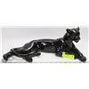 Image 1 : BLACK PANTHER FIGURINE WITH GREEN STONE EYES