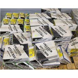 PALLET OF COLLATED 15,16 AND 18 GAUGE FASTENERS
