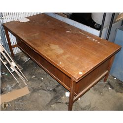 LARGE WOOD OFFICE DESK