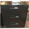 Image 1 : BLACK 3 DRAWER FILING CABINET