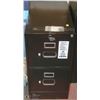 Image 1 : BLACK 2 DRAWER FILING CABINET