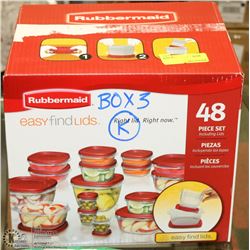 RUBBERMAID STORAGE  SET