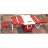 Image 1 : BUDWEISER MULTIFUNCTION ROLLING COOLER -OPENS TO