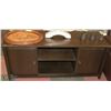 Image 1 : DARK STAINED WOOD TV STAND