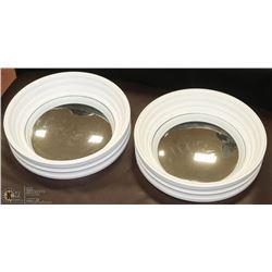 PAIR OF PORTHOLE STYLE MIRRORS