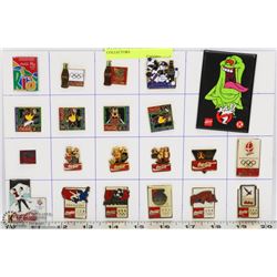 24 LAPEL COCA COLA  PINS. COLLECTORS