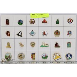 24 LAPEL ELEVATOR  PINS. COLLECTORS