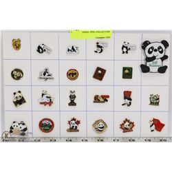 24 LAPEL PANDA  PINS. COLLECTORS