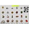 Image 1 : 24 LAPEL PANDA  PINS. COLLECTORS