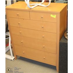6 DRAWER DRESSER 34"X16"X40"H