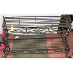 BLACK METAL FOLD-OPEN MULTI-TIERED