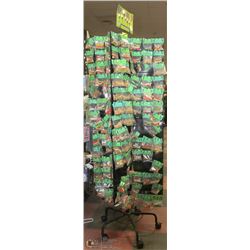 DISPLAY STAND WITH PERSONALIZED NAMED GOLF TEES