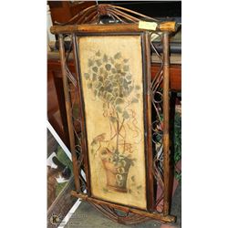 LARGE RUSTIC BAMBOO WALL DÉCOR