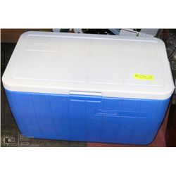 BLUE & WHITE COLEMAN COOLER