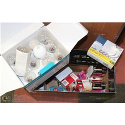 LARGE BOX WITH ASSORTED NEW BULBS