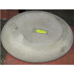 CONCRETE GROUND BIRDBATH 23" WIDE