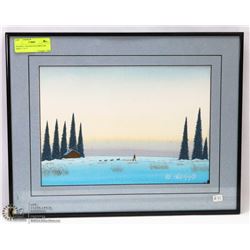 FRAMED AND MATTED PRINT BY JOSH KOLAY 17"X14"