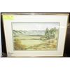 Image 1 : ORIGINAL WATER COLOR BY GLENDA BEAVER FRAMED AND
