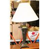 BRUSHED NICKLE TABLE LAMP 30" TALL