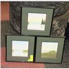 LOT OF 3  PRINTS BY JOSH KOLAY FRAMED AND MATTED