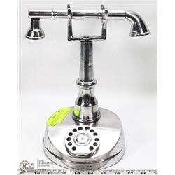 DECORATIVE 11.5" METAL ROTARY STYLE TELEPHONE .