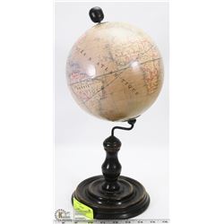 WORLD GLOBE ON PEDESTAL WRITTEN IN FRENCH