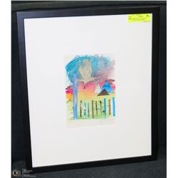 FRAMED 18 X 21 ART PIECE BY EDMONTON ARTIST BARB