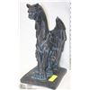 Image 1 : GARGOYLE STANDING DARK BLUE  RESIN STATUE