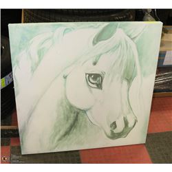 HORSE HEAD CANVAS PICTURE 35"X35"